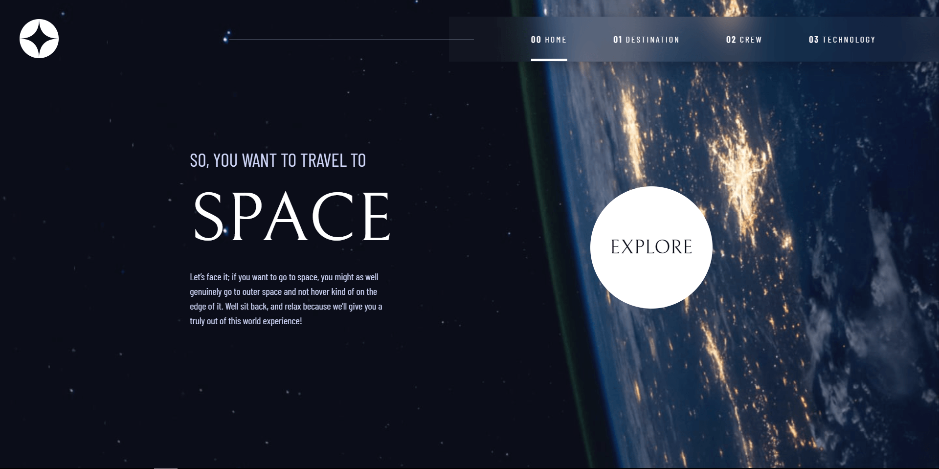 Space Tourism in browser image